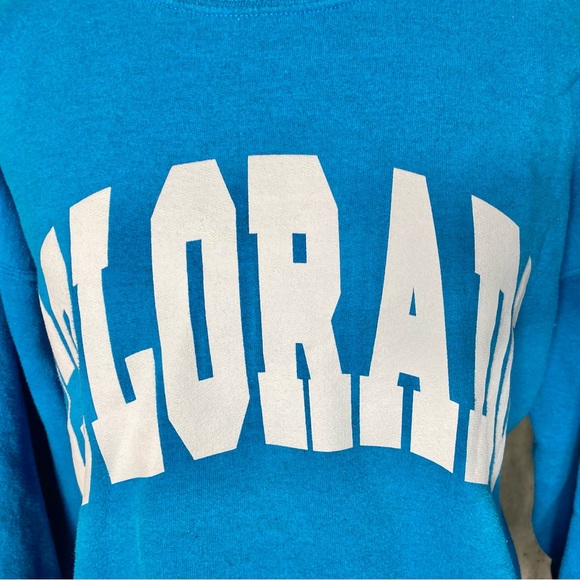 Sold-VTG GILDAN COLORADO CREWNECK SWEATSHIRT - Picture 6 of 10